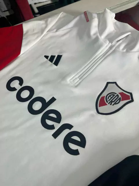 BUZO DE ENTRENAMIENTO DE RIVER PLATE 2024 MEDIO CIERRE